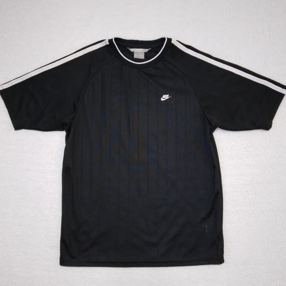 Nike Black Short Sleeve Shirt, Mens Small